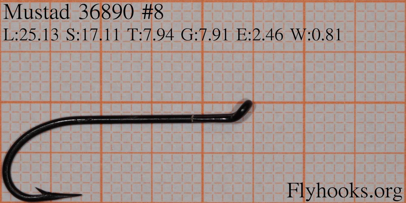 MUSTAD Salmon Single  Qty:25 Hook  SL73UBLN-36890 size:4  2XH/3XL needle point 