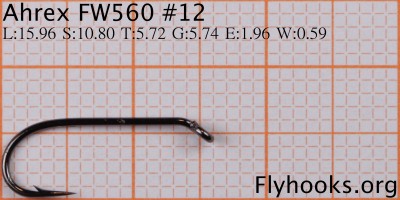 FW 510 Curved Barbed Dry Hook